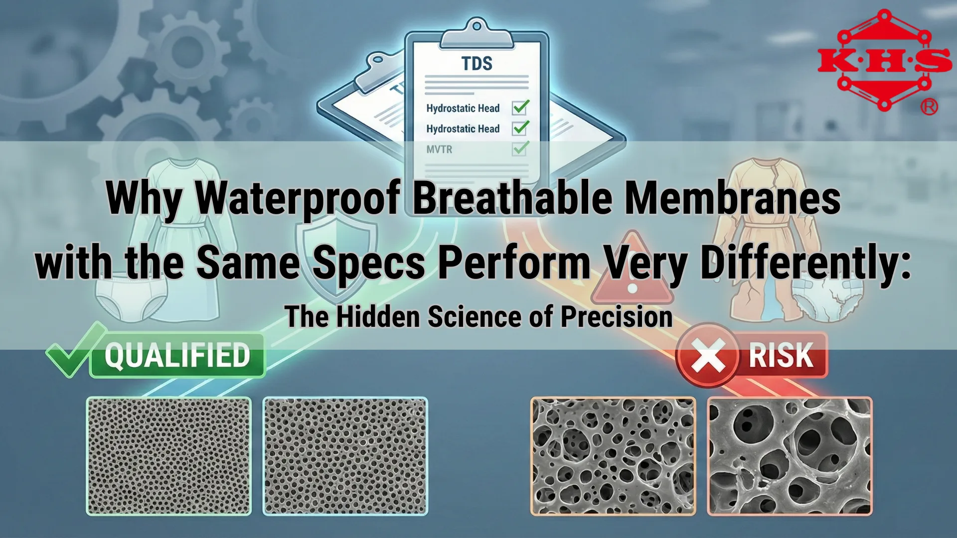  規格數據相同的防水透氣膜，為何性能表現天差地遠？